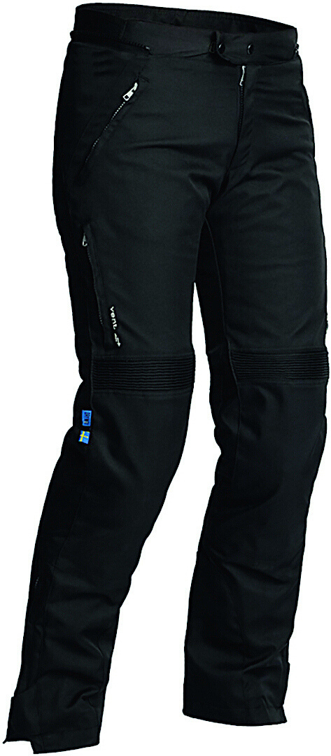 Lindstrands Volda Waterproof Ladies Motorcycle Textile Pants, black, Size 42 for Women, black, Size 42 for Women