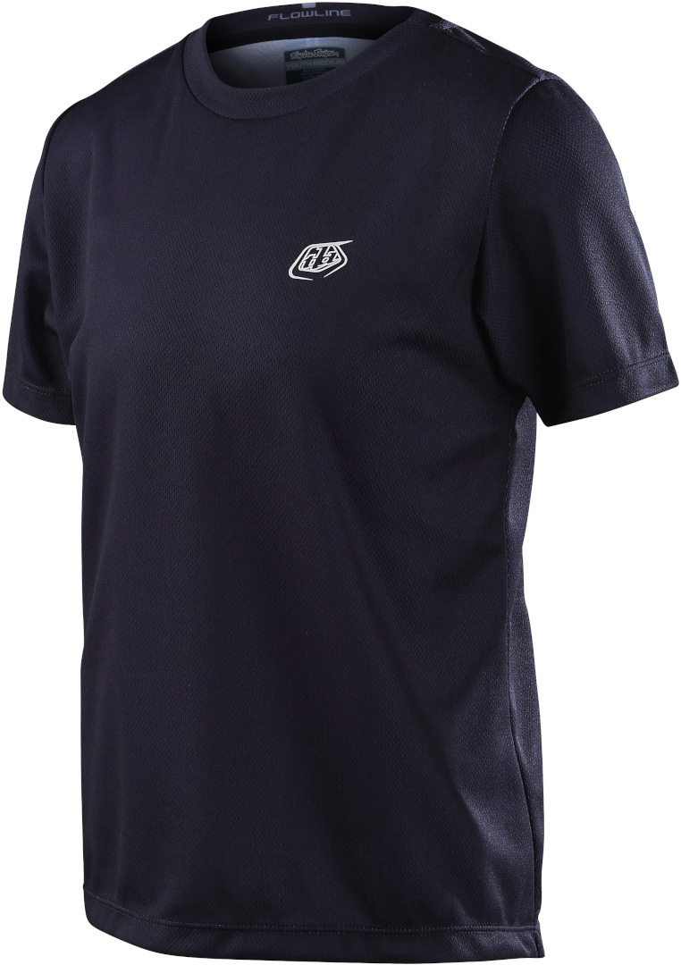 Troy Lee Designs Flowline Youth Shortsleeve Bicycle Jersey, black, Size L, black, Size L