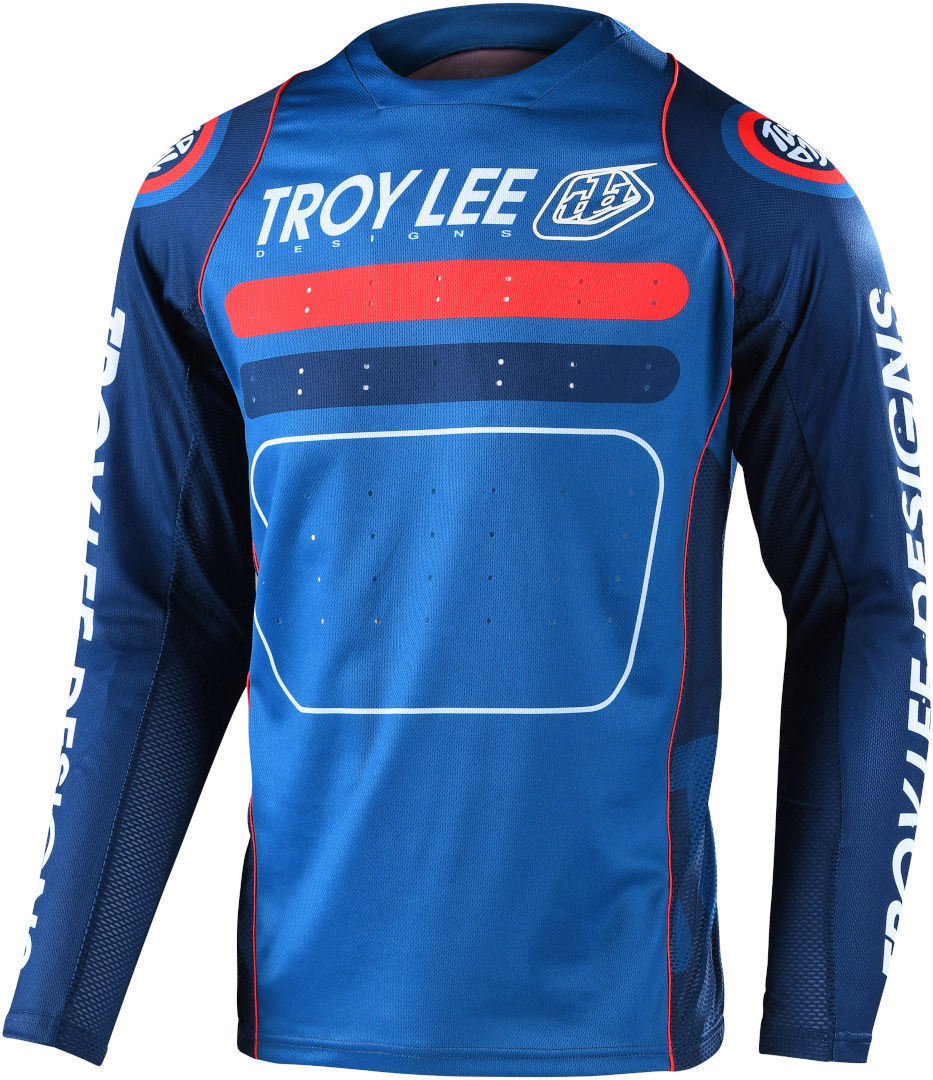 Troy Lee Designs Sprint Drop In Youth Bicycle Jersey, red-blue, Size XS, red-blue, Size XS