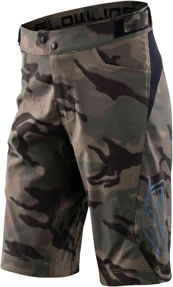 Troy Lee Designs Flowline Shell Spray Camo Shorts de vélo pour jeunes