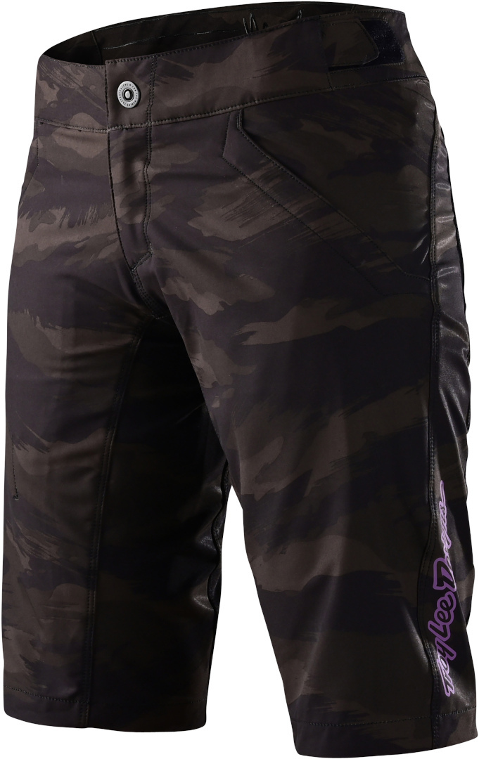 Troy Lee Designs Mischief Shell Brushed Camo Cykelshorts för damer, grön-flerfärgad, storlek L för kvinnor