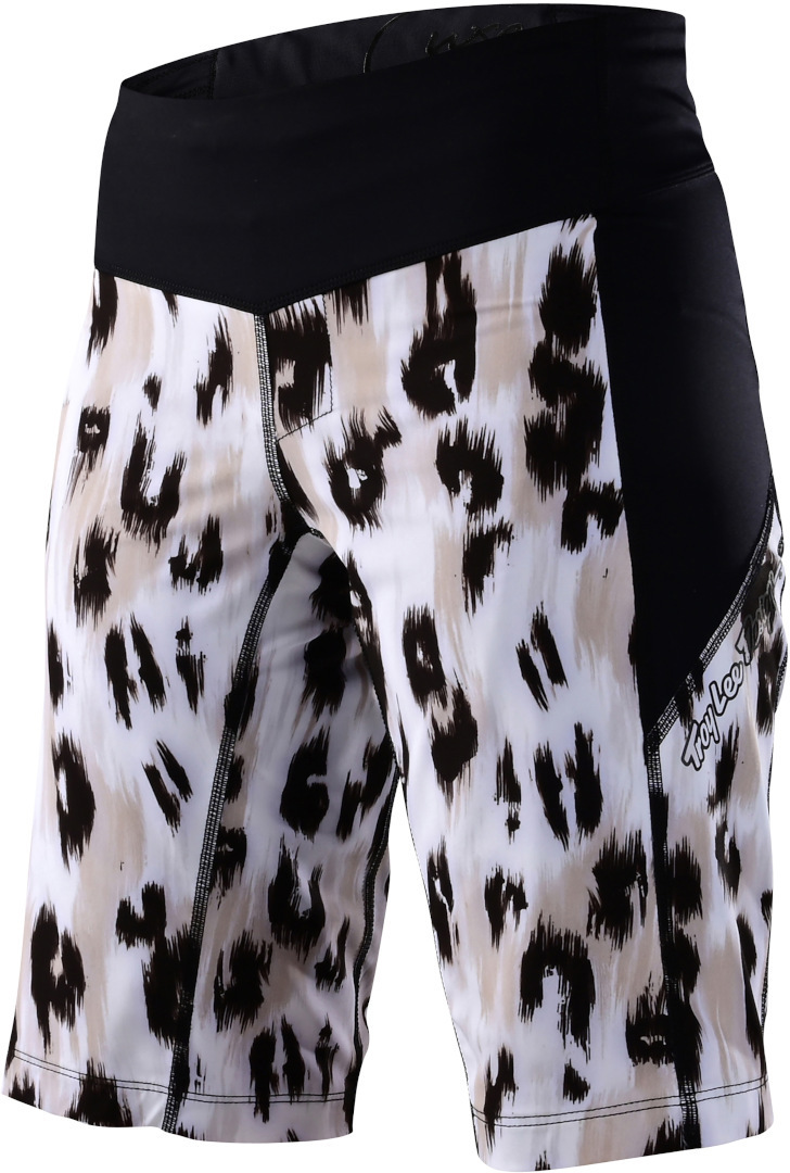 Troy Lee Designs Luxe Shell Wild Cat Damen Fahrrad Shorts, schwarz-weiss, Größe M, schwarz-weiss, Größe M