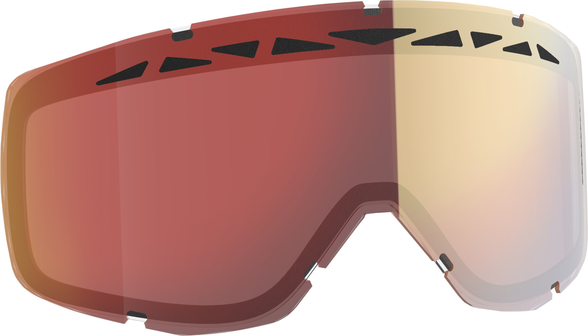 Scott Primal/Hustle/Tyrant/Split ACS Light Sensitive Snow Cross Replacement Lens, red, red, Size One Size