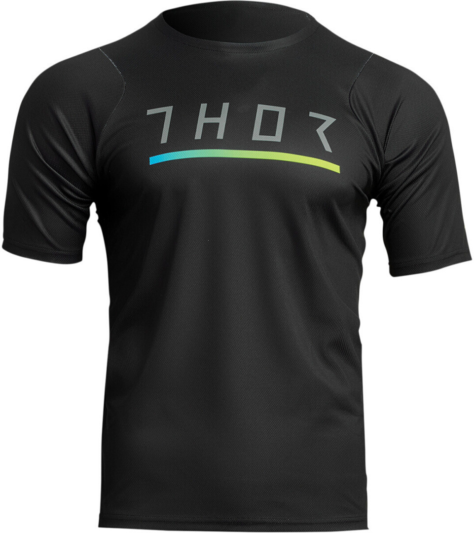 Thor Assist Caliber Shortsleeve Bicycle Jersey, black, Size M for Men-image-945564294