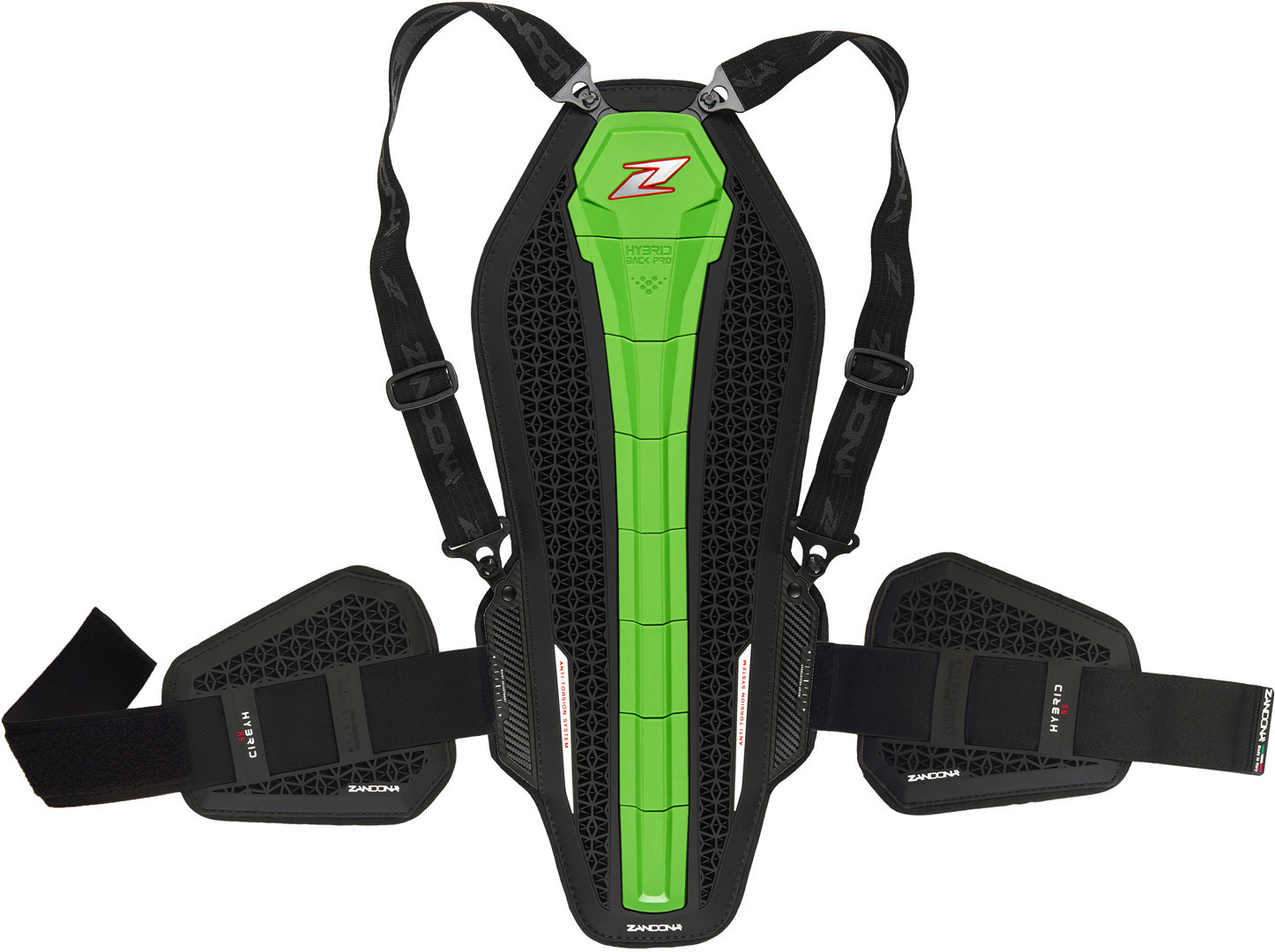 Zandona Hybrid Back Pro RS X8 Protecteur dorsal, noir-vert