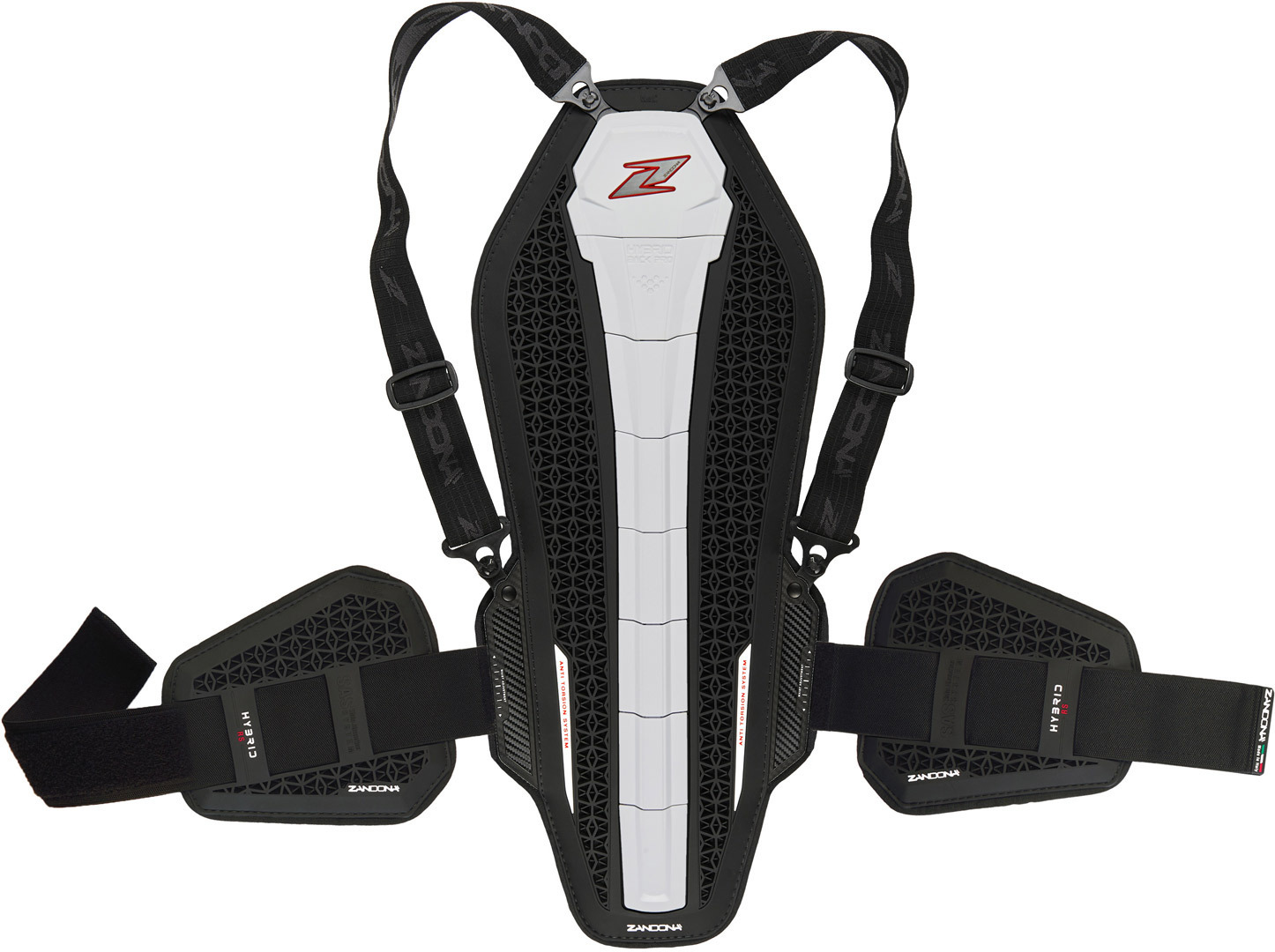 Zandona Hybrid Back Pro RS X8 Protecteur dorsal, noir-blanc