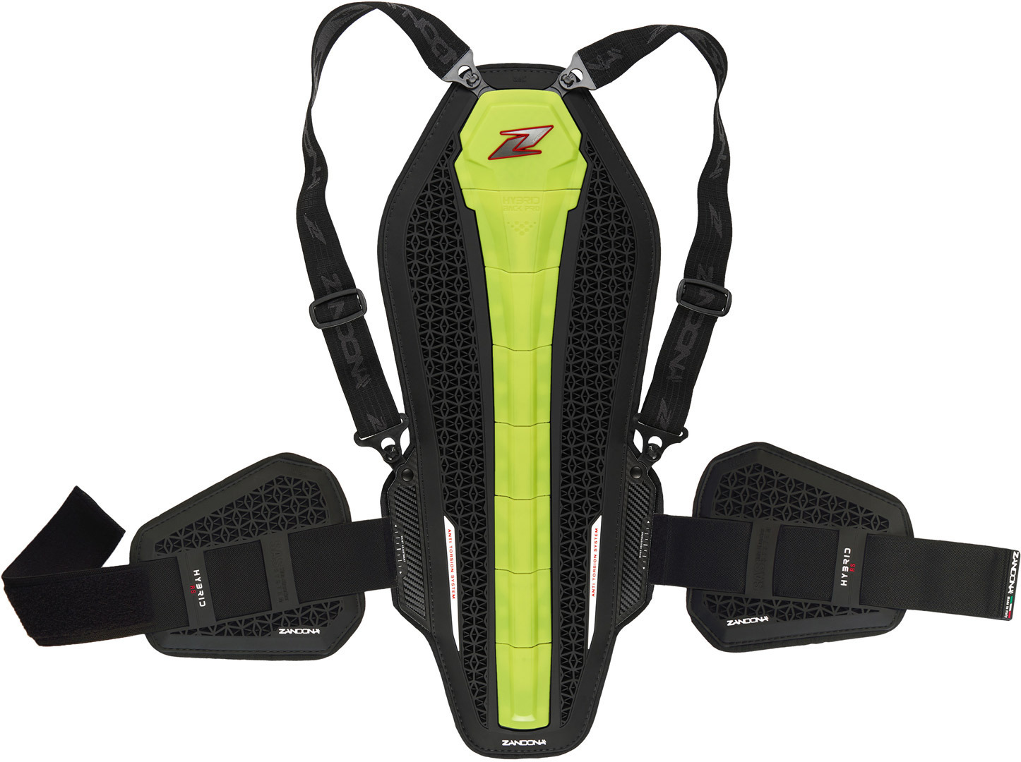 Zandona Hybrid Back Pro RS X8 Защитник спины Черный/Желтый 