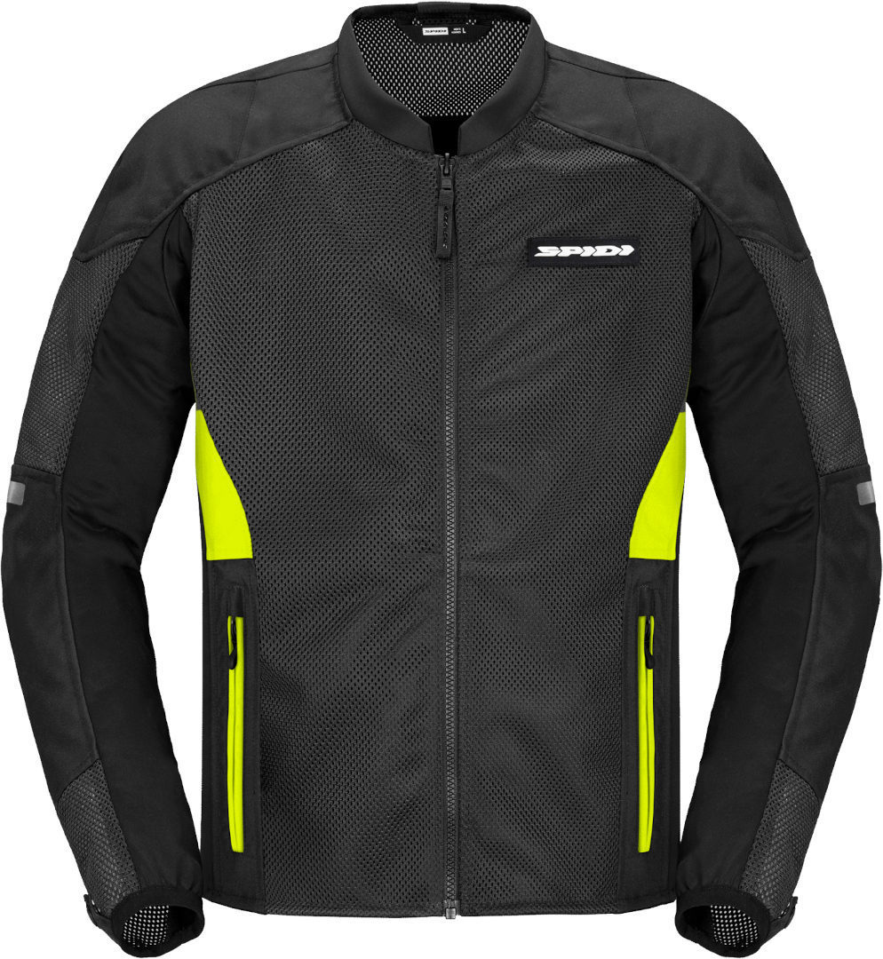 Spidi Super Net Motorcycle Jacket, black-yellow, Size S, black-yellow, Size S