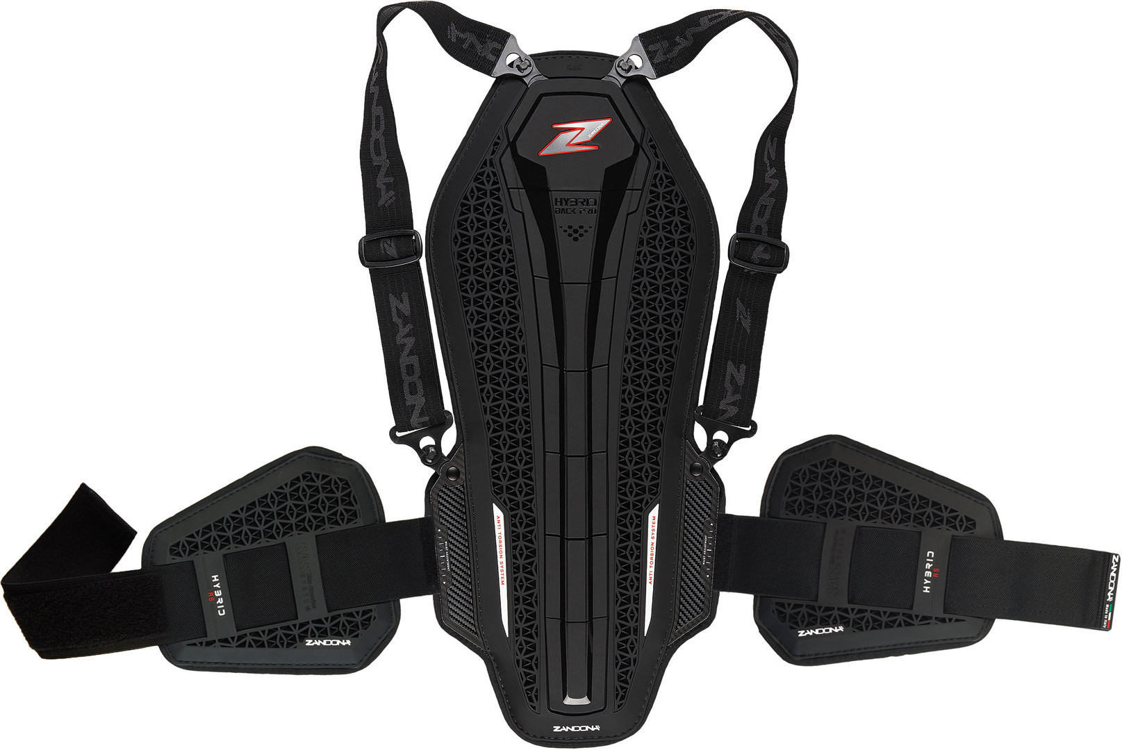 Zandona Hybrid Back Pro RS X7 Back Protector, black, black, Size One Size