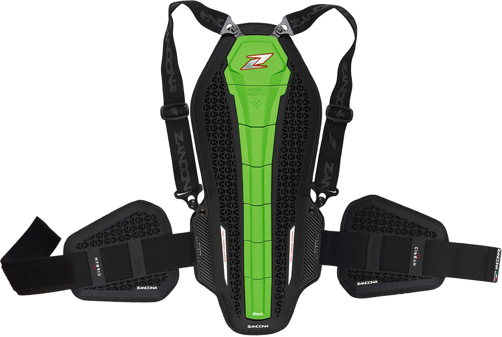 Zandona Hybrid Back Pro RS X7 Protecteur dorsal, noir-vert