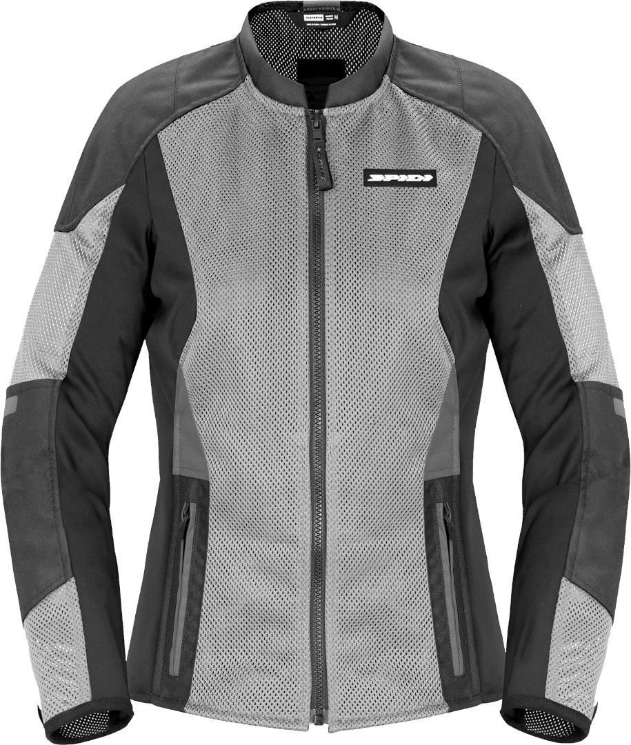Spidi Super Net Ladies Motorcycle Textile Jacket, grey, Size XS for Women, grey, Size XS for Women