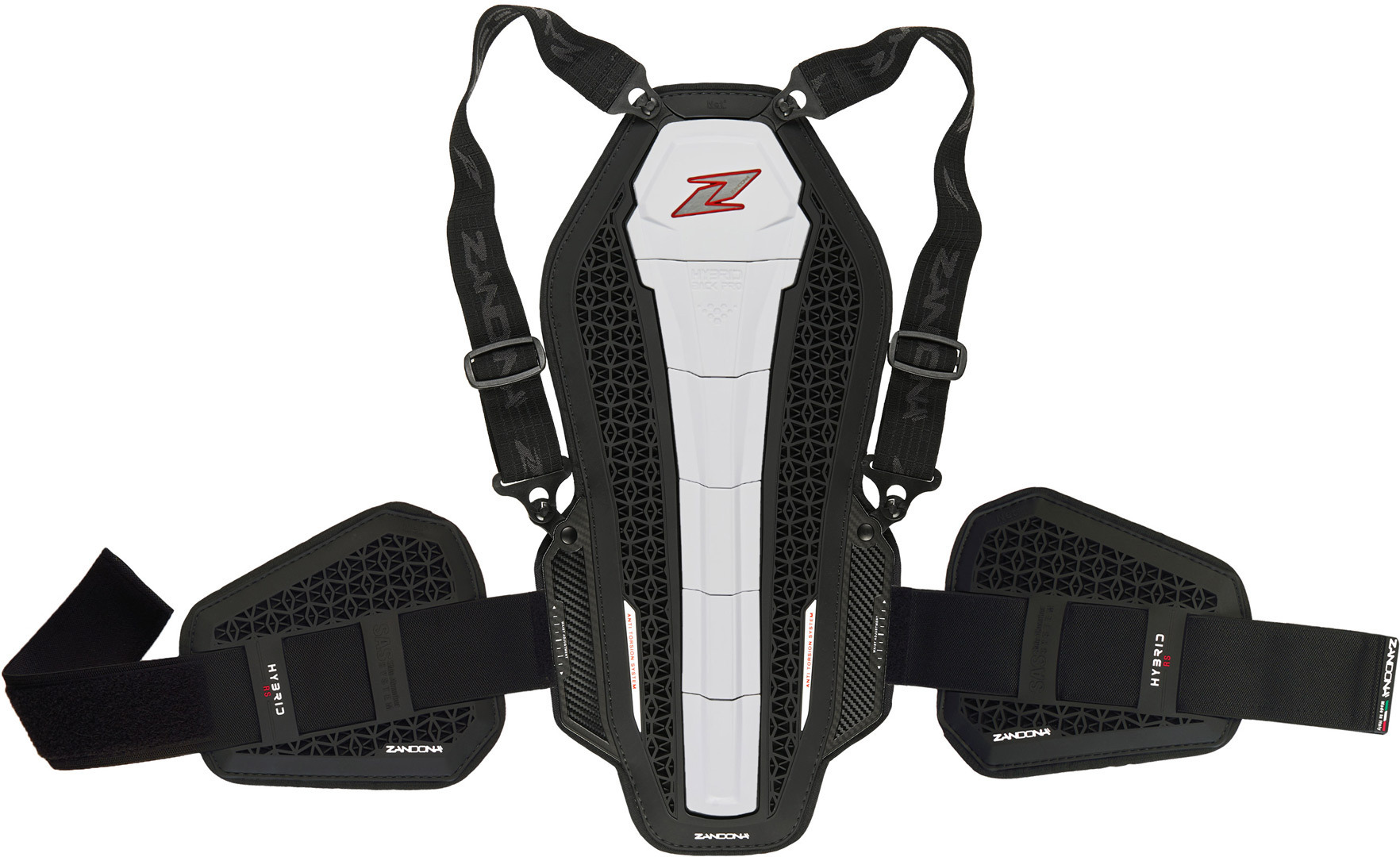 Zandona Hybrid Back Pro RS X6 Protecteur dorsal, noir-blanc