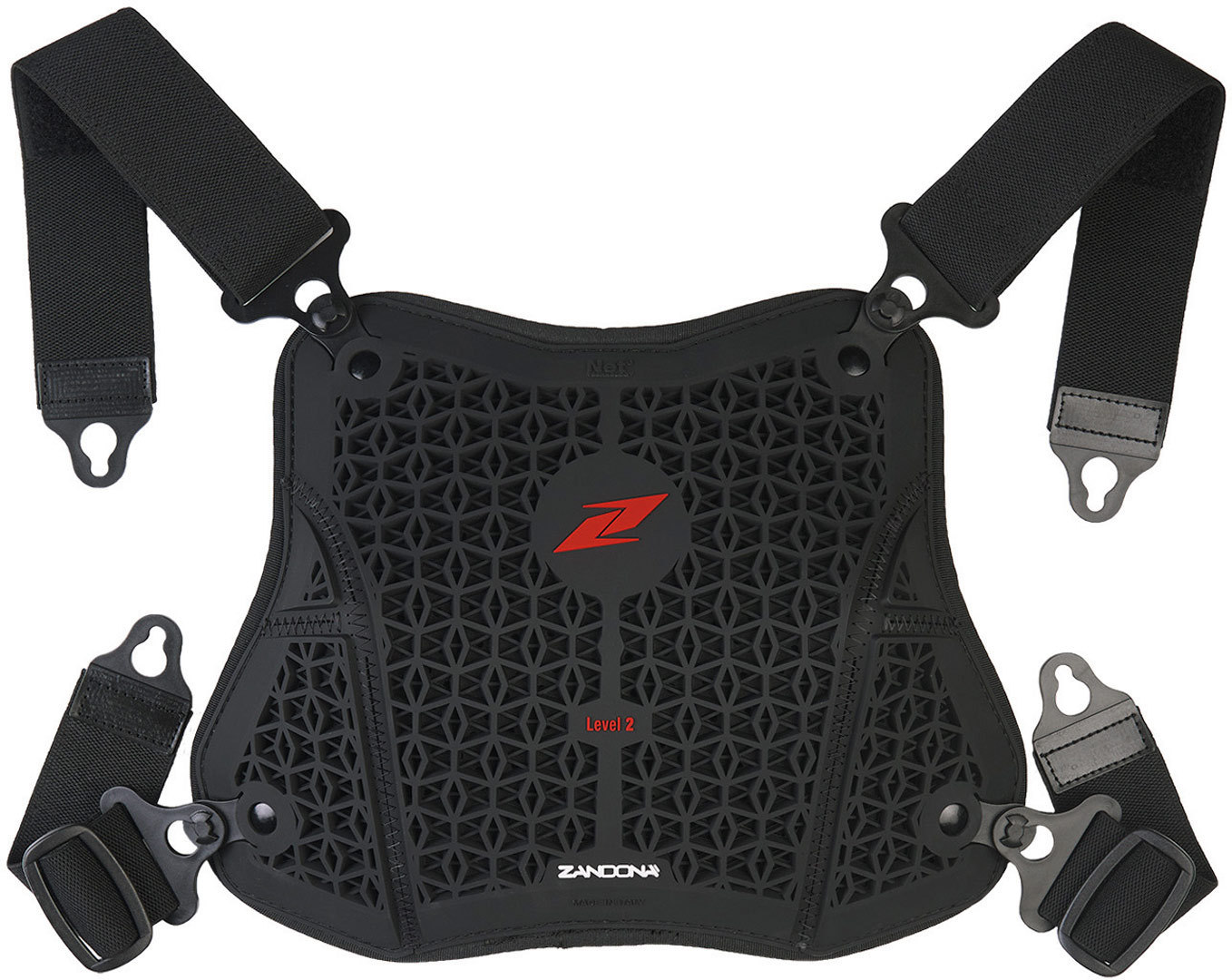 Zandona NetCube Armor Chest Damen Brustprotektor, schwarz, Größe L XL, schwarz, Größe L XL