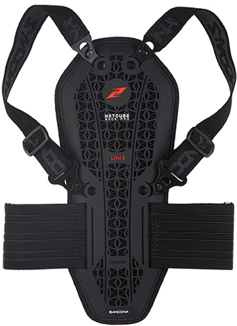 Zandona Netcube Back Pro X7 Kids Back Protector, black, black, Size One Size