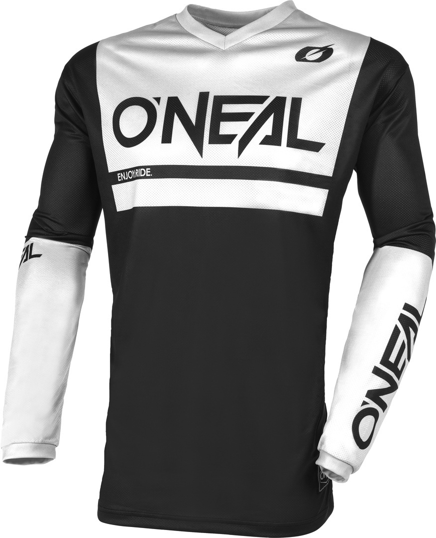 Oneal Element Threat Air Motocross Jersey, schwarz-weiss, Größe M, schwarz-weiss, Größe M