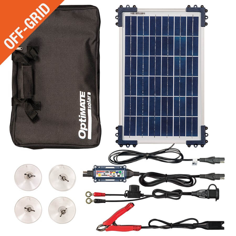 OPTIMATE Solar DUO Charger 10 Watt, Travel Kit