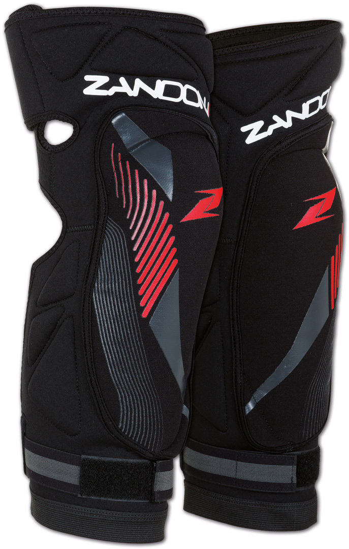 Zandona Soft Active Knee Protector, black-red, Size S M, black-red, Size S M