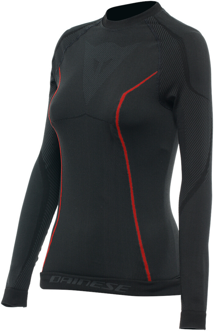 Image of Dainese Thermo LS Camicia Funzionale Donna, nero-rosso, dimensione XS S per donne