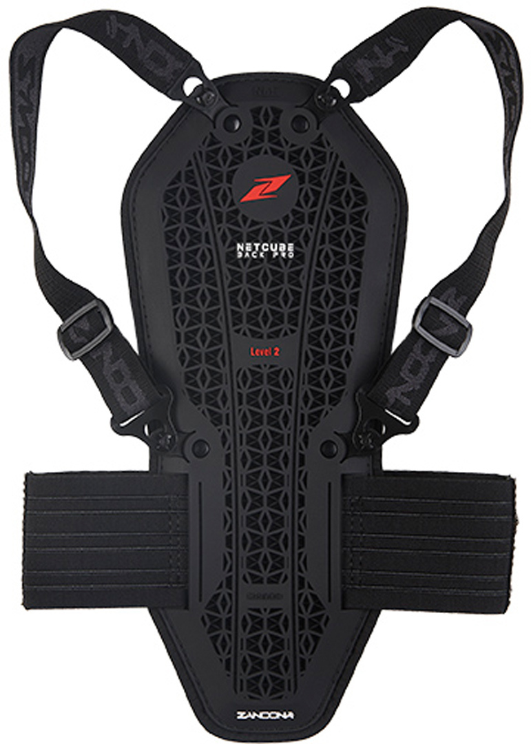 Zandona Netcube Back Pro X8 Kids Back Protector, black, black, Size One Size
