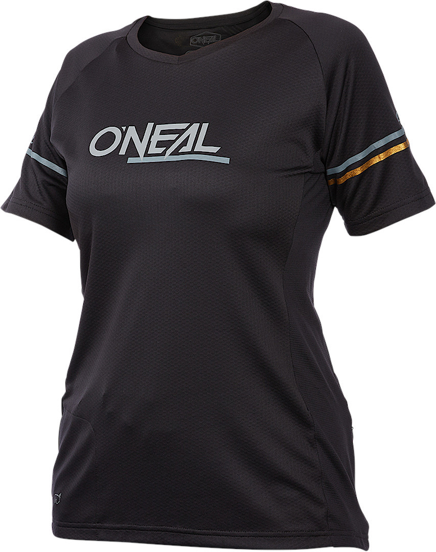 Oneal Soul Short Sleeve Ladies Bicycle Jersey, black, Size S for Women, black, Size S for Women