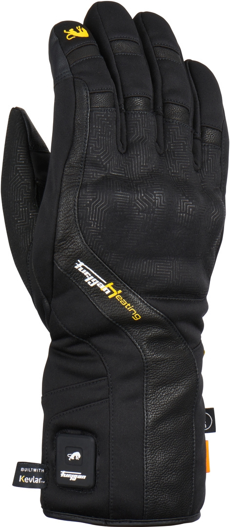 Furygan Heat Built With Kevlar® Heated Motorcycle Gloves, black, Size L, black, Size L