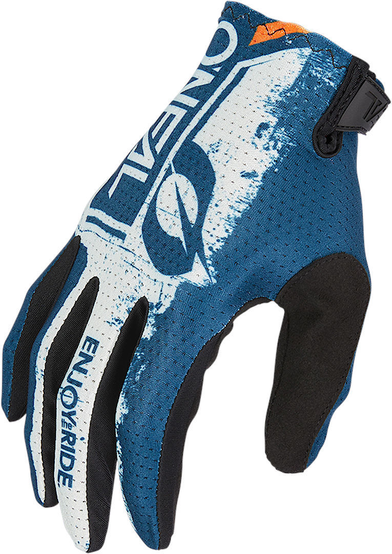Oneal Matrix Shocker Motocross Gloves, blue-orange, Size S, blue-orange, Size S