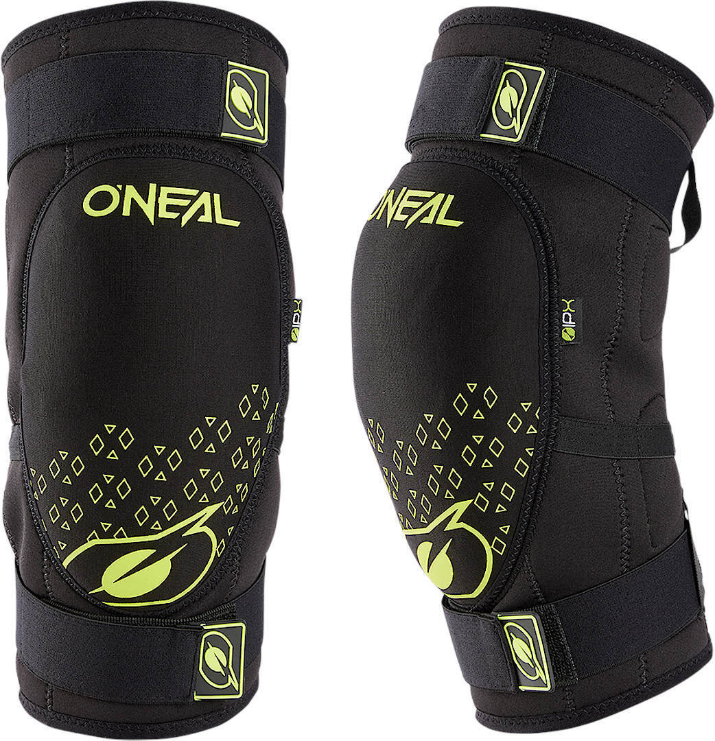 Oneal Dirt V.23 Youth Knee Protectors, black-yellow, Size S M, black-yellow, Size S M