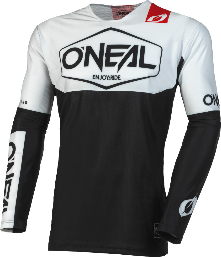 Oneal Mayhem Hexx Youth Motocross Jersey, black-white, Size XS, black-white, Size XS