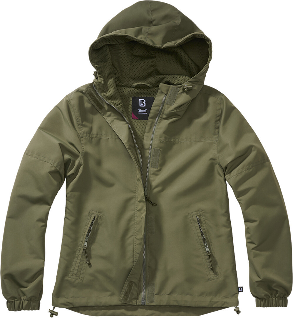 Brandit Summer Windbreaker Ladies Jacket, green, Size XS for Women, green, Size XS for Women