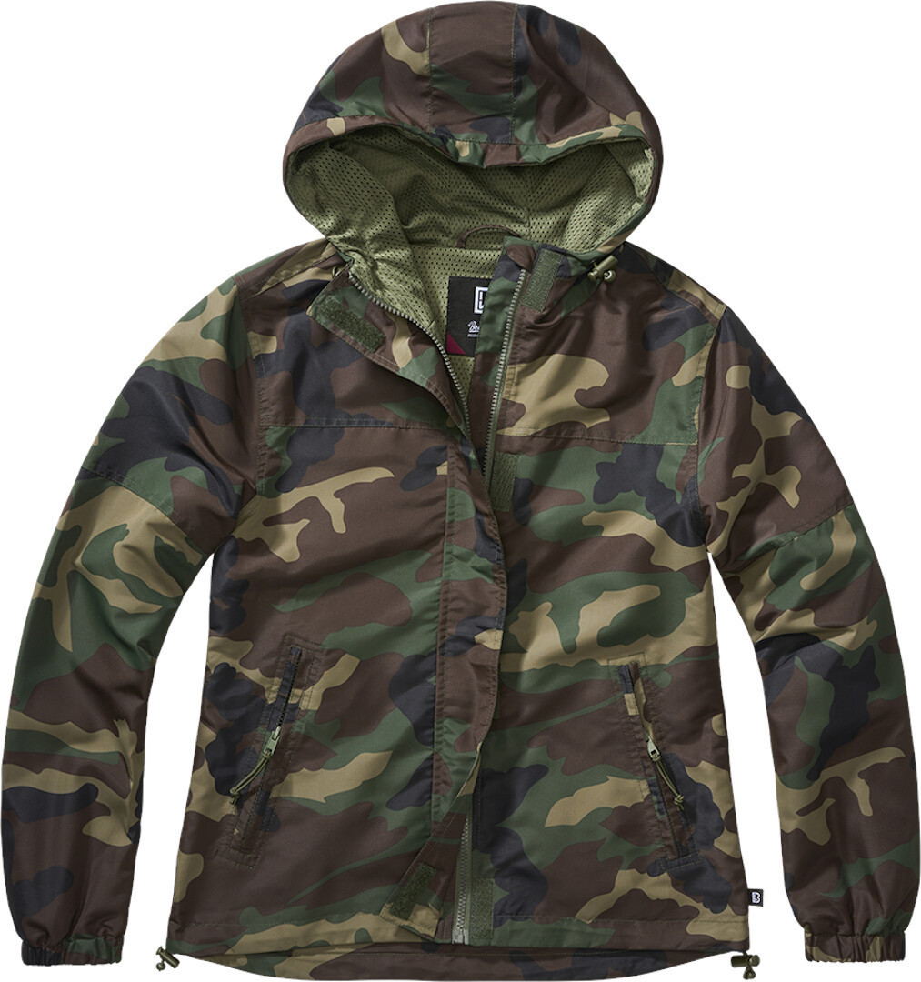 Brandit Summer Windbreaker Ladies Jacket, green, Size XS for Women, green, Size XS for Women
