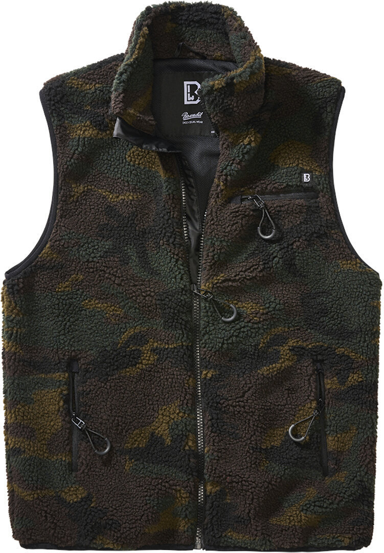 Brandit Teddyfleece Vest, green, Size S, green, Size S