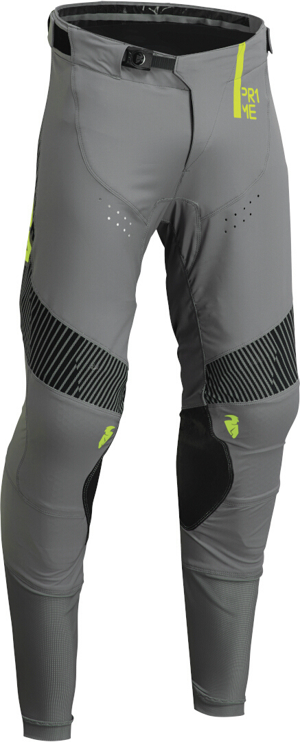 Thor Prime Tech Motocross Pants, grey-yellow, Size 38, grey-yellow, Size 38