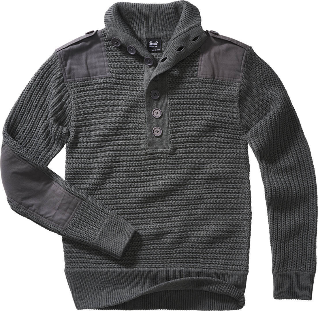 Brandit Alpin Pullover, black-grey, Size L, black-grey, Size L