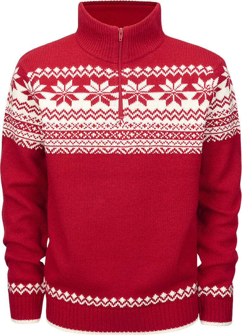 Brandit Troyer Norweger Pullover, wit-rood, afmeting L
