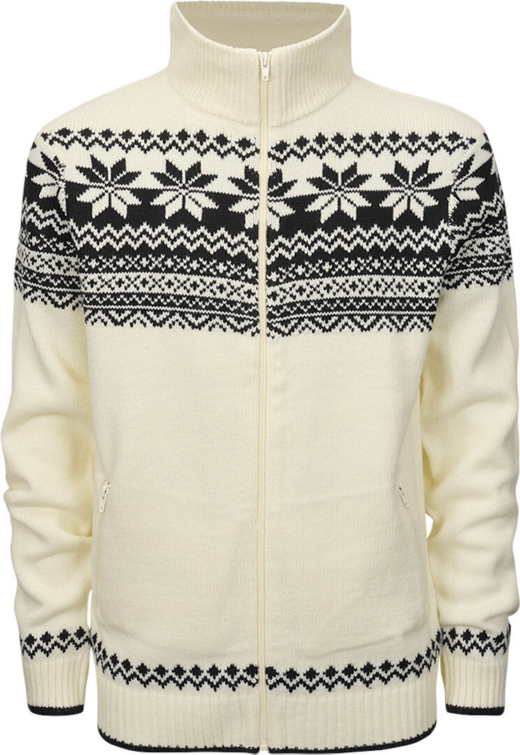 Brandit Norweger Zip Pullover, black-white, Size S, black-white, Size S