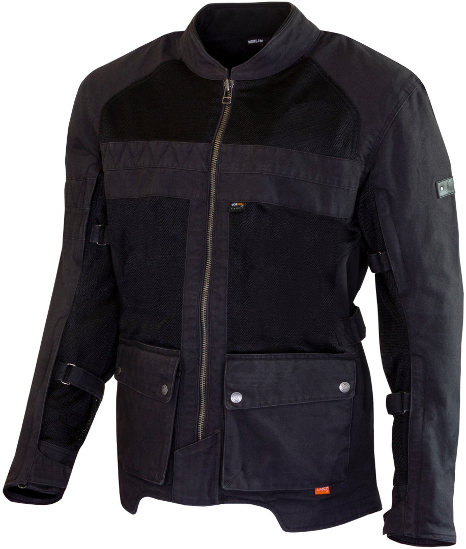 Merlin Mahala D3O Raid Explorer Motorcycle Textile Jacket, black, Size L, black, Size L