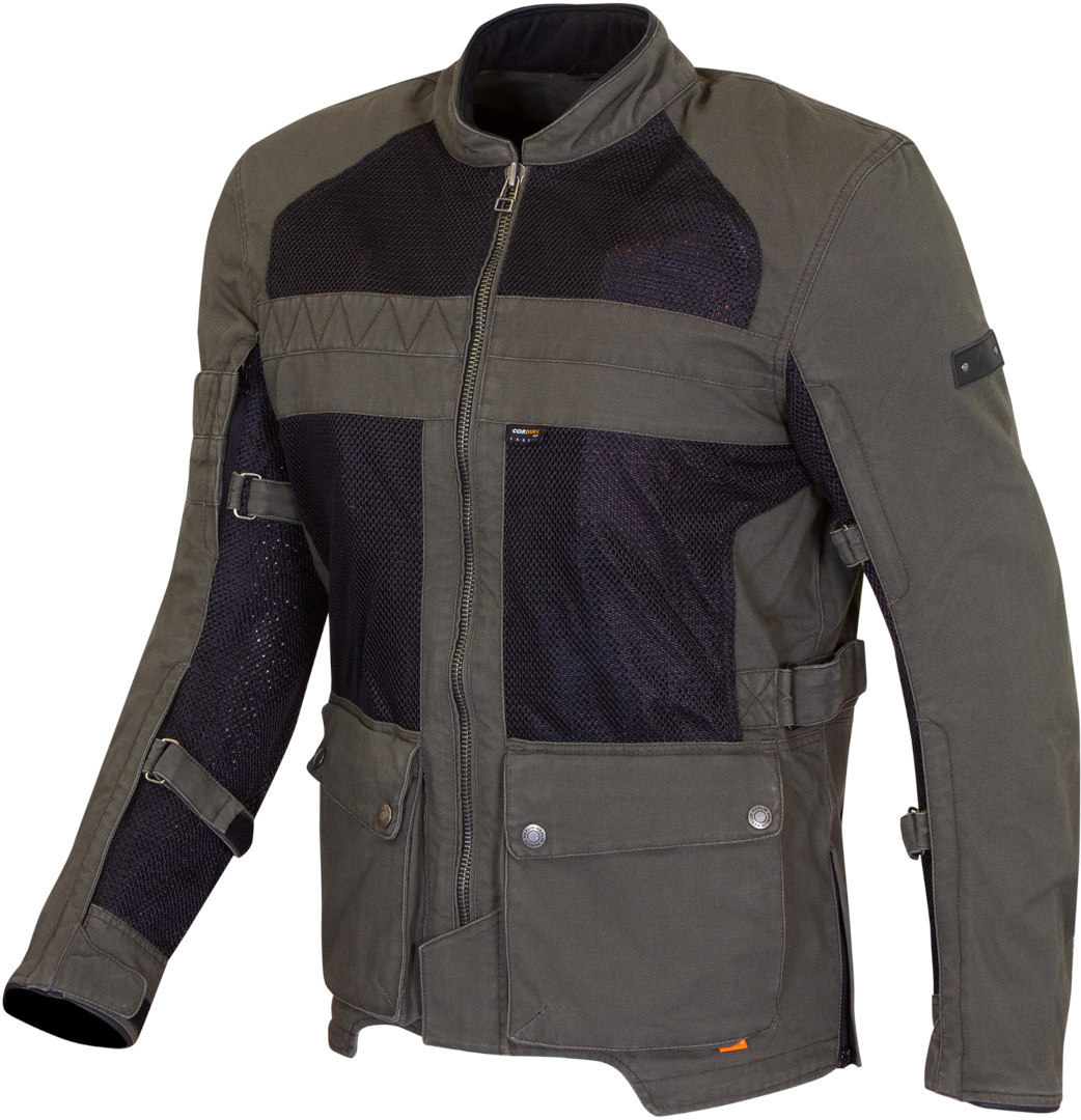 Merlin Mahala D3O Raid Explorer Motorcycle Textile Jacket, green, Size S, green, Size S