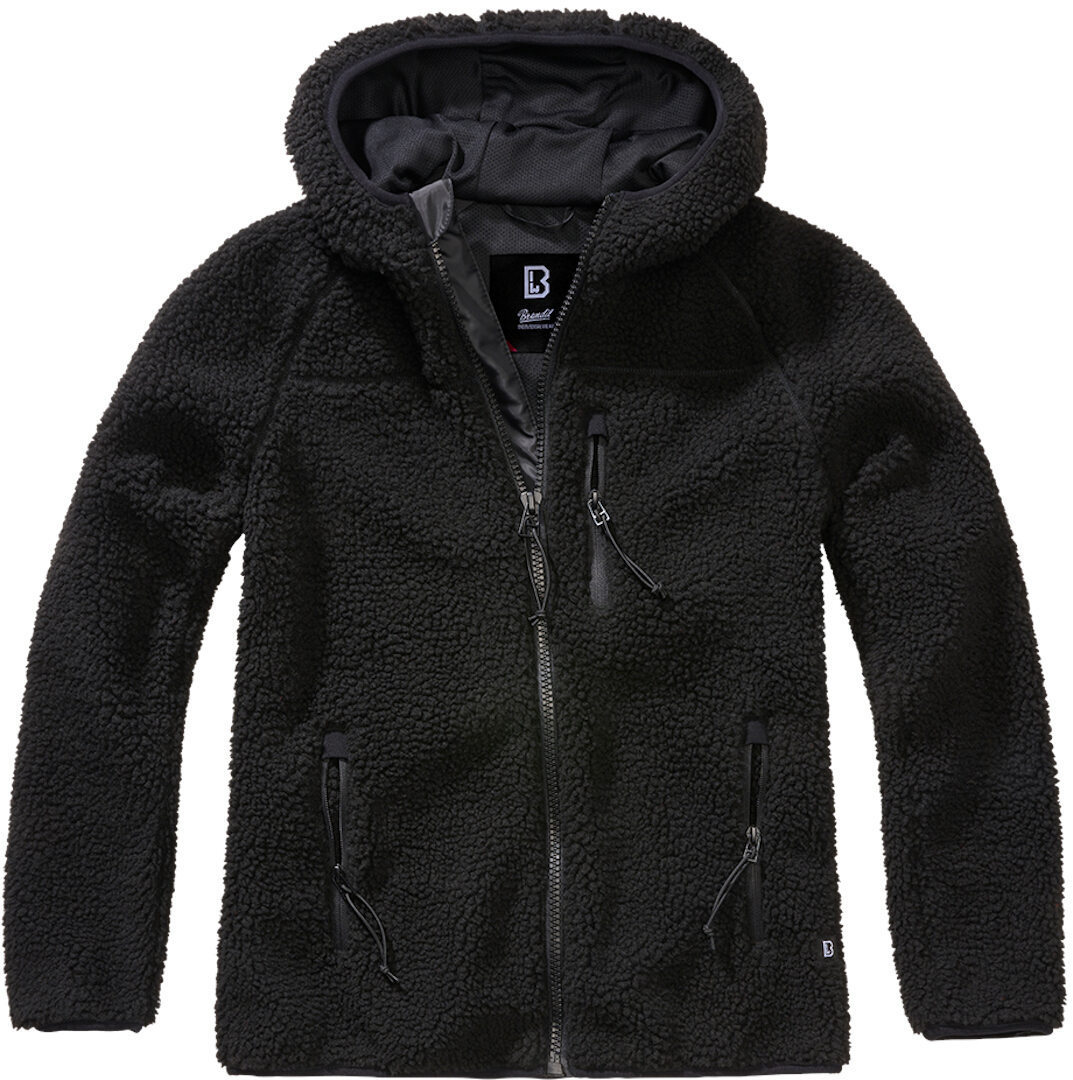 Brandit Teddyfleece Ladies Jacket, black, Size XS for Women, black, Size XS for Women
