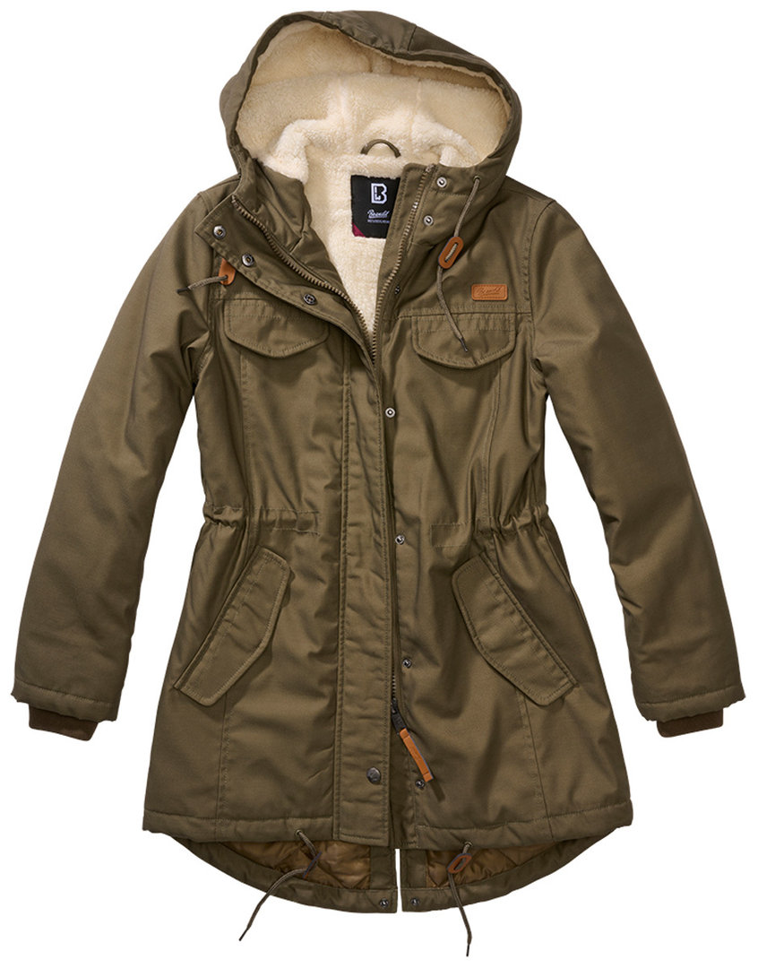 Brandit Marsh Lake Ladies Jacket, green, Size XS for Women, green, Size XS for Women