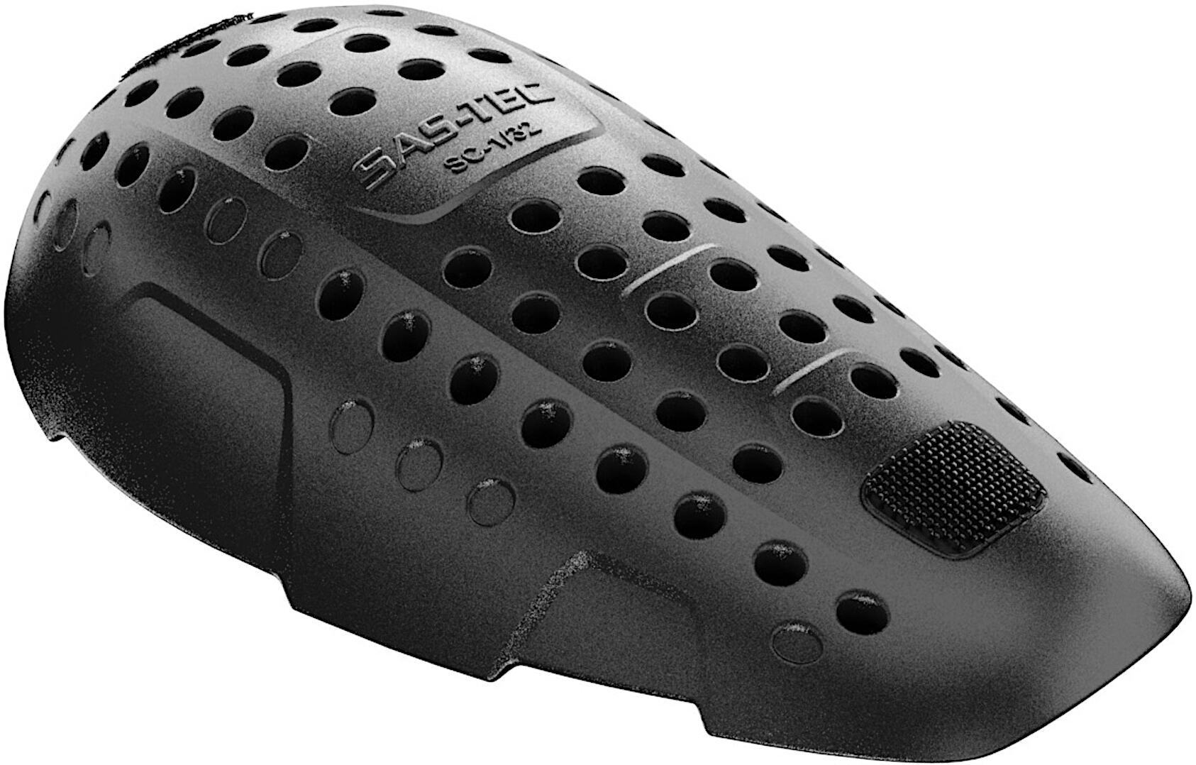 SAS-TEC SC-1/32 Elbow/Knee Protectors with hook and loop fastener, black, black, Size One Size