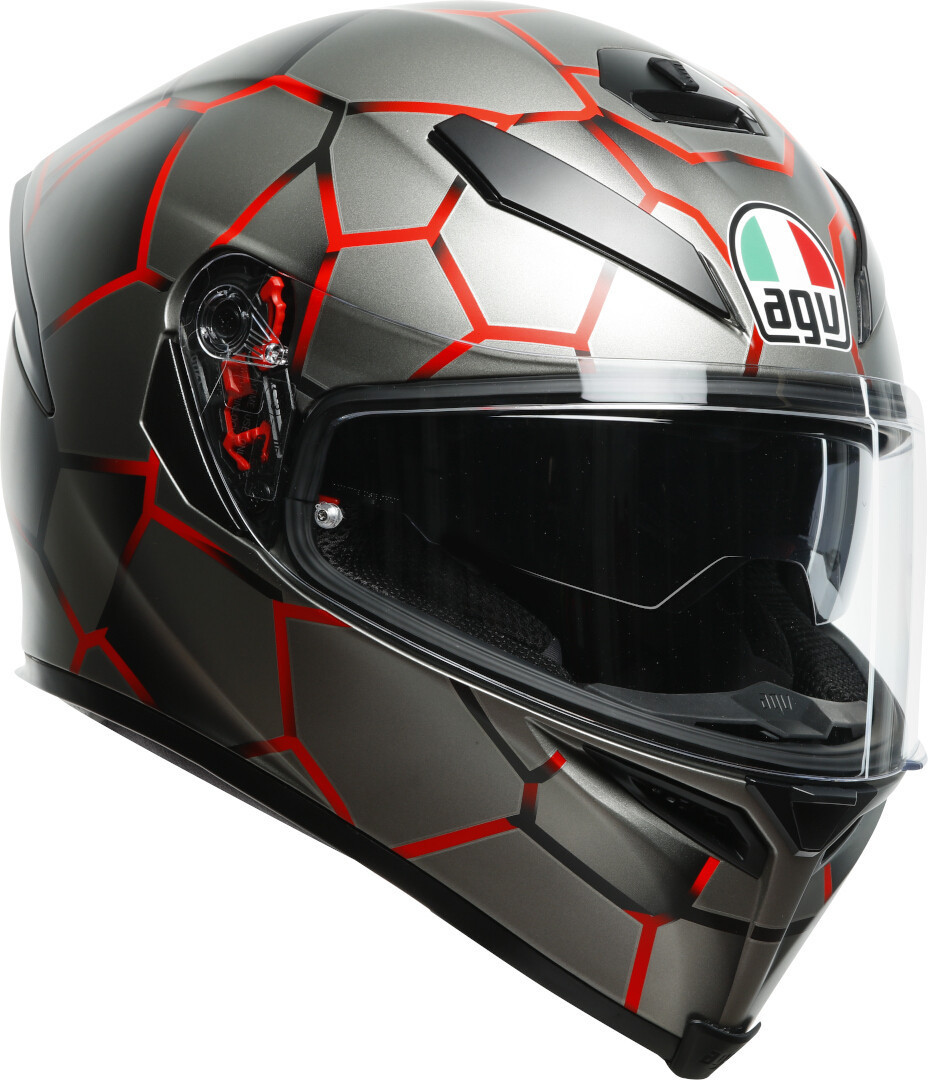 AGV K-5 S Vulcanum Helm, grijs-zilver, afmeting 2XL