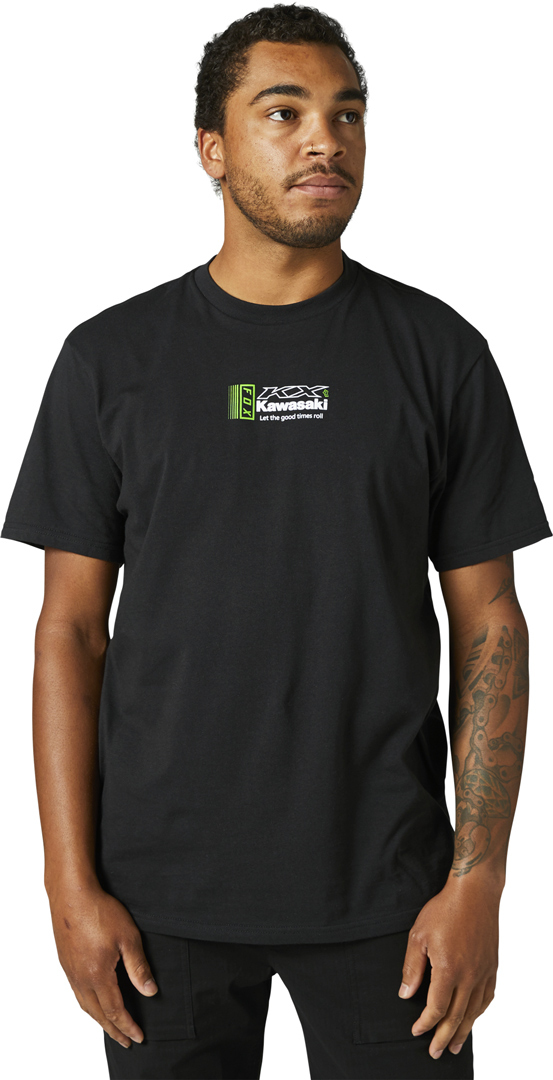 FOX Kawasaki Premium T-Shirt, schwarz, Größe S, schwarz, Größe S