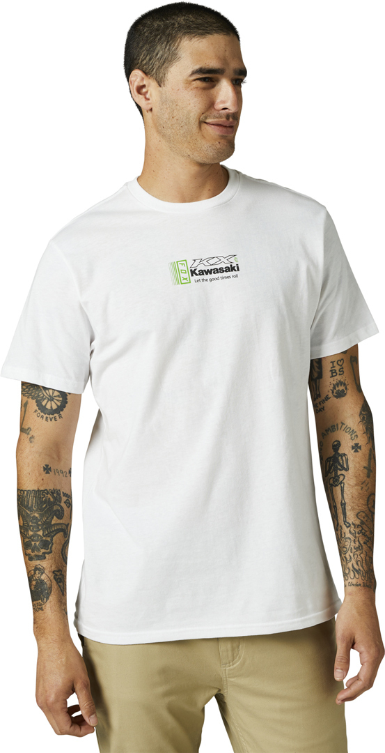 FOX Kawasaki Premium T-shirt, wit, afmeting S