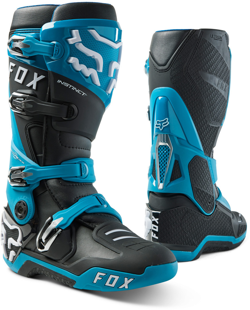 FOX Instinct Motocross Boots, blue, Size 42, blue, Size 42