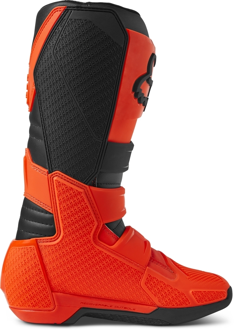 Side view of FOX Comp Motocross Boots, orange, Size 50 for Men