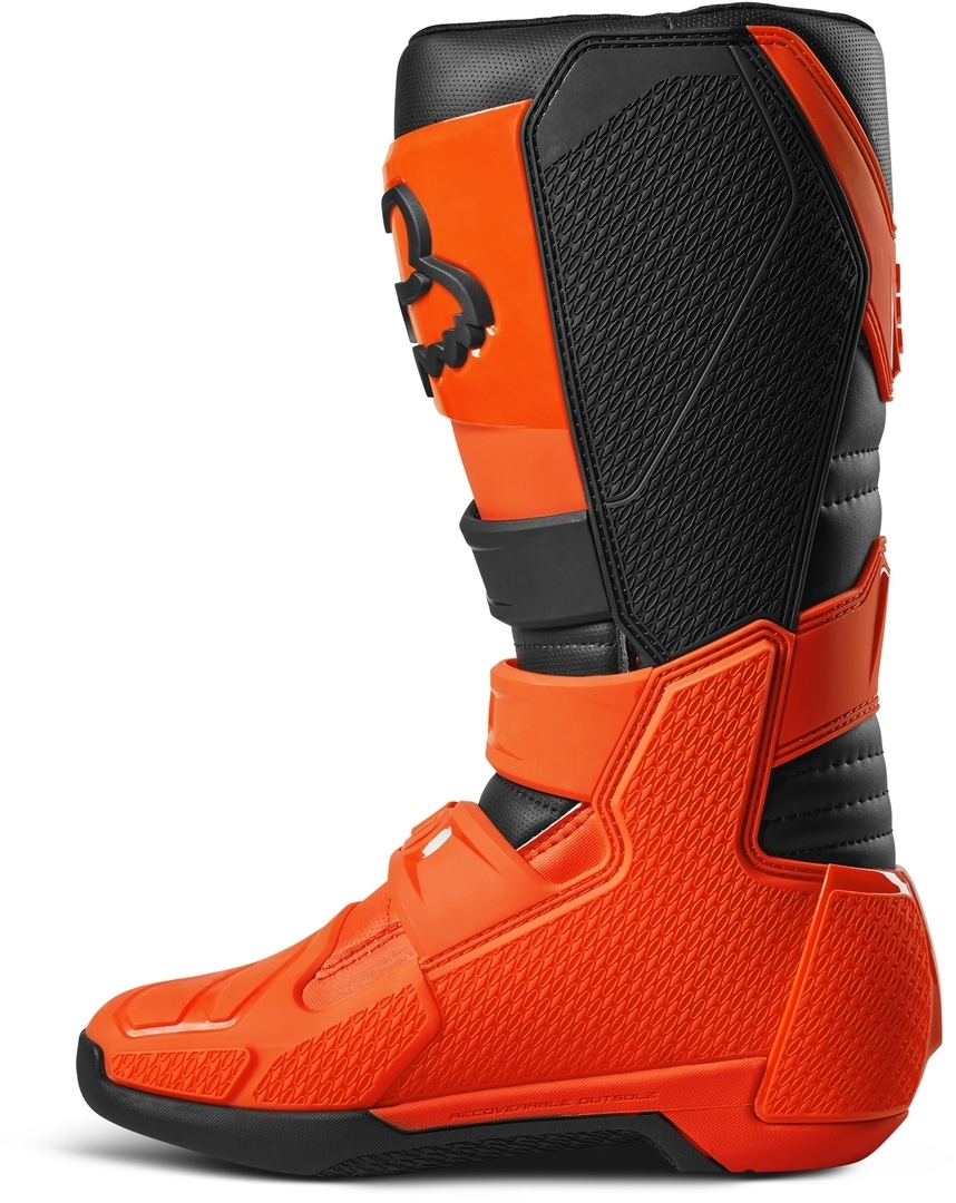 Side view of FOX Comp Motocross Boots, orange, Size 50 for Men