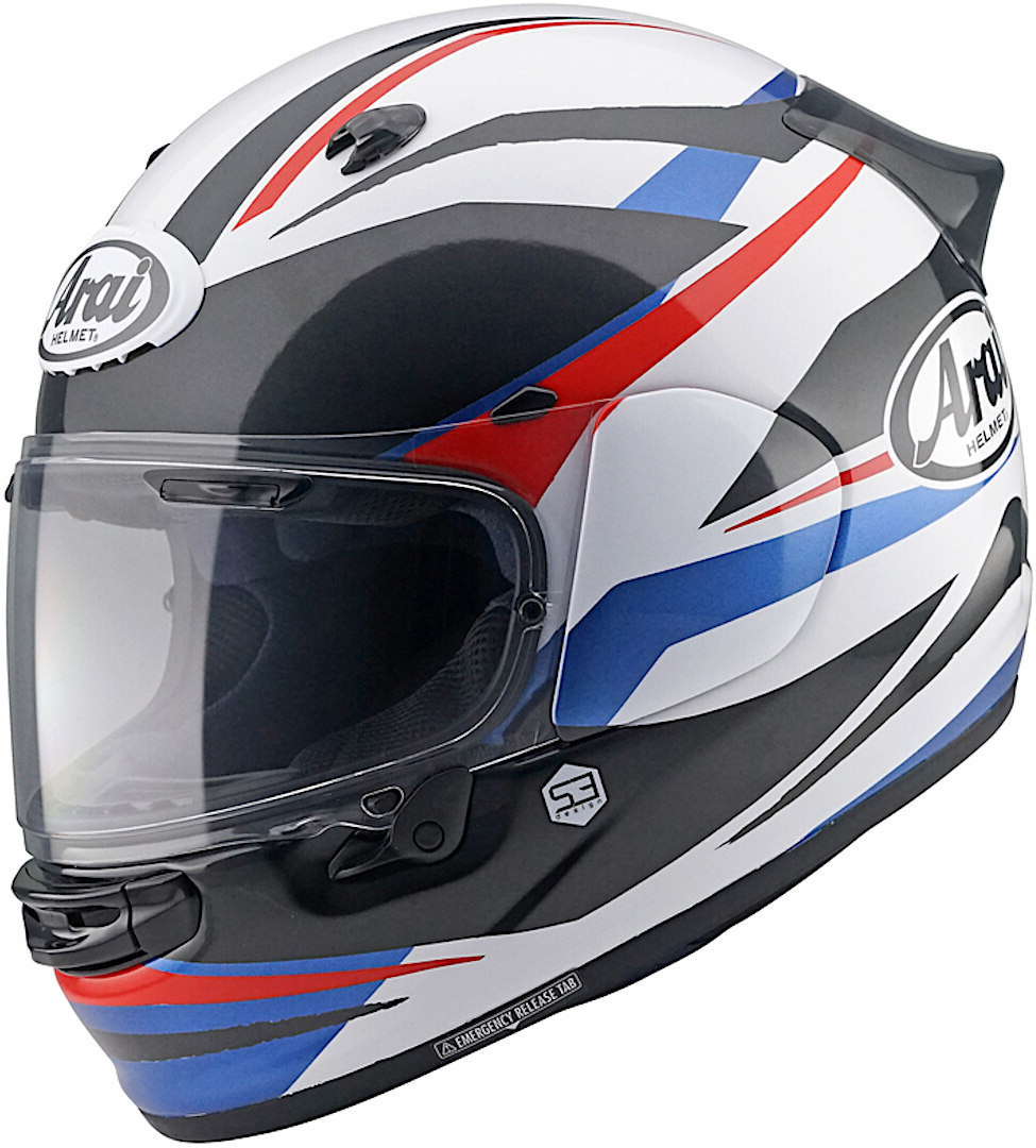 Arai Quantic Ray Helm, zwart-wit-blauw, afmeting XS