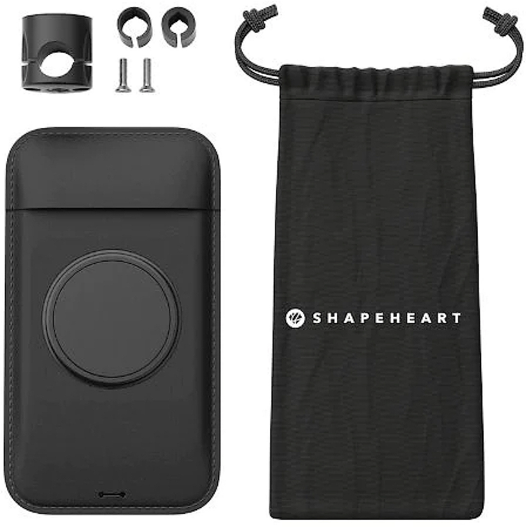 Shapeheart Ensemble de motos Support magnétique pour smartphone pour rétroviseur, noir, taille 2XL