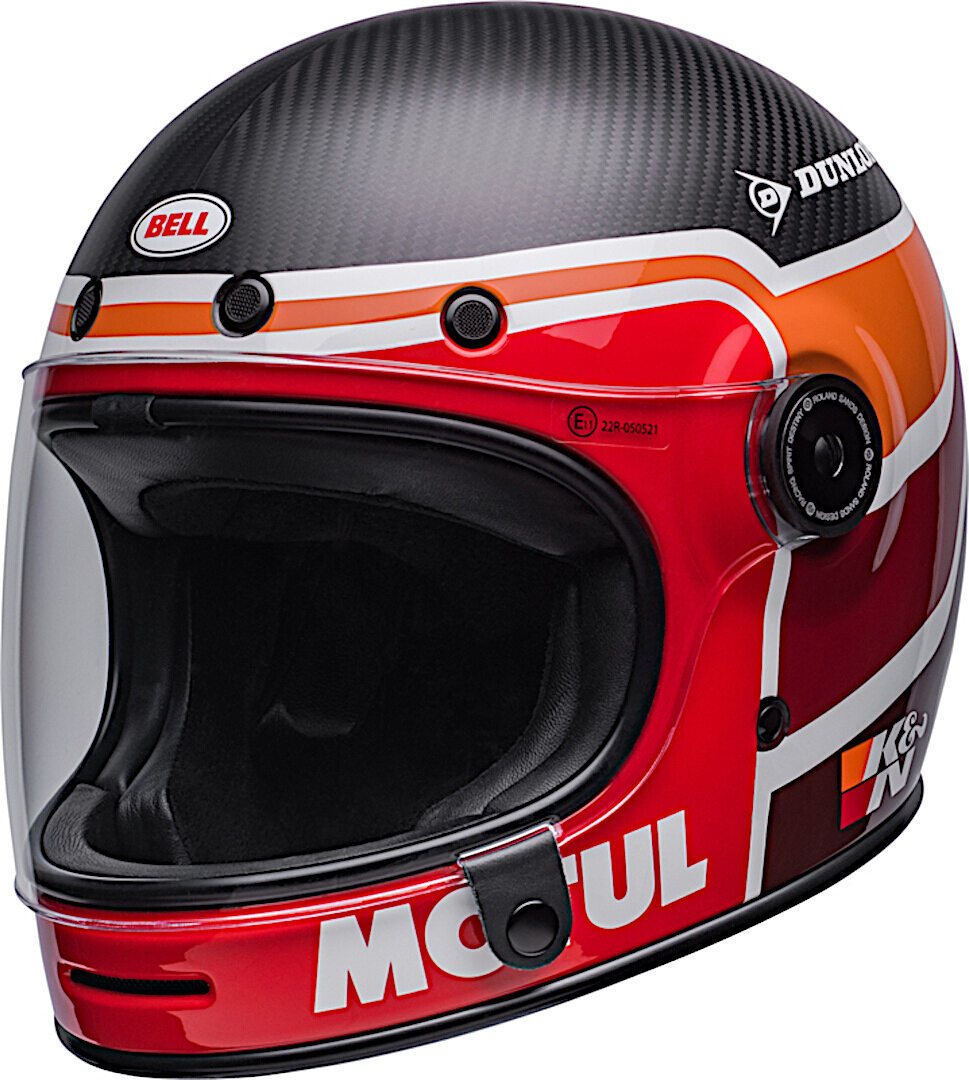 Bell Bullitt Carbon RSD Mulholland Helmet, black-red, Size S, S Black Red unisex