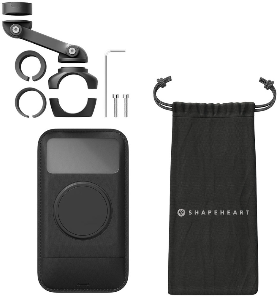 Shapeheart Motorcykelpaket Pro Boost Magnetiskt smartphone-fäste för motorcykelstyre